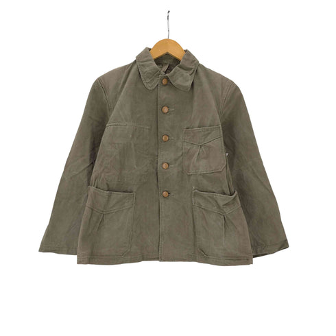40S JAPAN VINTAGE 日本軍 ウッドボタン 巻きポケ ミリタリー ジャケット メンズ