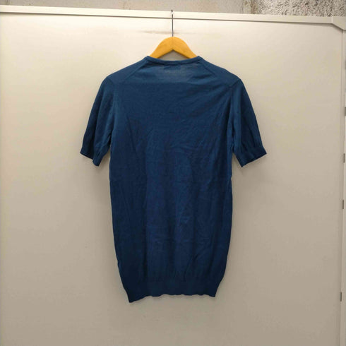 ジョンスメドレー JOHN SMEDLEY MADE IN ENGLAND 英国製 SEA ISLAND COTTON S/S ヘンリーネック コットン ニット Tシャツ メンズ import:S