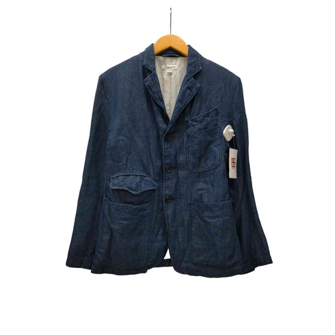 エンジニアードガーメンツ Engineered Garments USA製 綿麻生地 コットン リネン シャンブレー 3B テーラード ジャケット メンズ import:XS