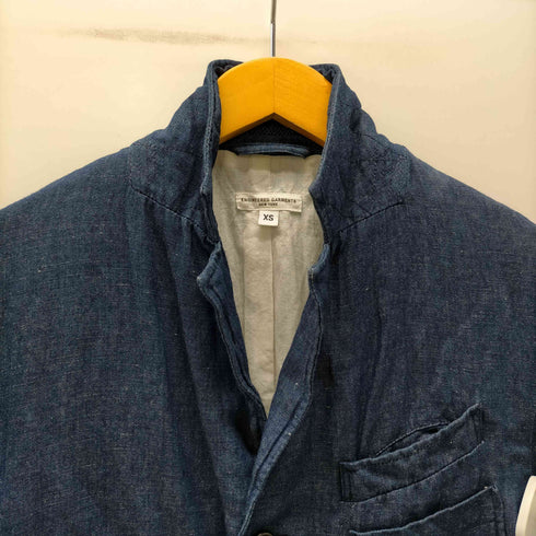 エンジニアードガーメンツ Engineered Garments USA製 綿麻生地 コットン リネン シャンブレー 3B テーラード ジャケット メンズ import:XS
