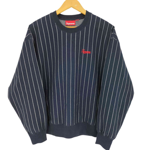シュプリーム Supreme 24ss PINSTRIPE CREWNECK メンズ import:M
