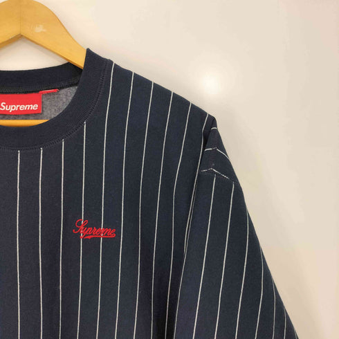 シュプリーム Supreme 24ss PINSTRIPE CREWNECK メンズ import:M