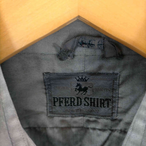 PFERD SHIRT ベアート シャツ 襟芯 マチつき 染め L/S シャツ メンズ
