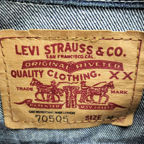 リーバイス Levis 70505-0048 4th 白カフスボタン トラッカー デニム ジャケット メンズ import:M