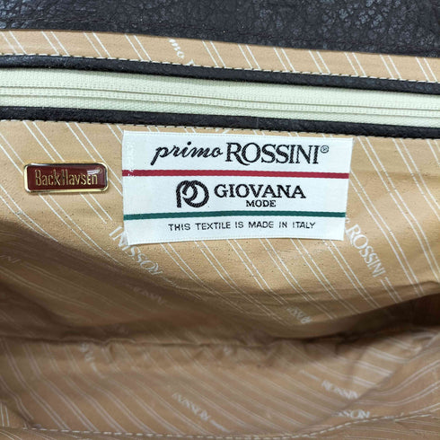 PRIMO ROSSINI ロゴプレート フラワー ジャカード ハンドバッグ レディース