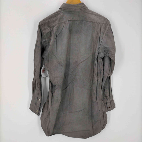 JAPAN VINTAGE NARAYA CHIBA ZT イニシャル マチつき 染め L/S シャツ メンズ