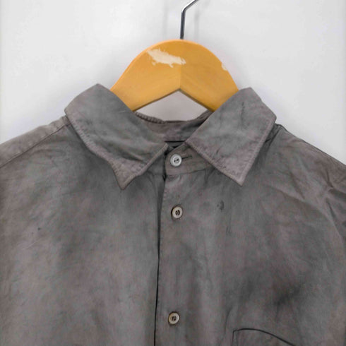 JAPAN VINTAGE NARAYA CHIBA ZT イニシャル マチつき 染め L/S シャツ メンズ