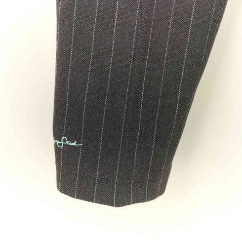 マジックスティック MAGIC STICK ENTERTAINMENT YAKUZA PIN-STRIPES CROPPED TROUSERS テーパードスラックス メンズ JPN:M
