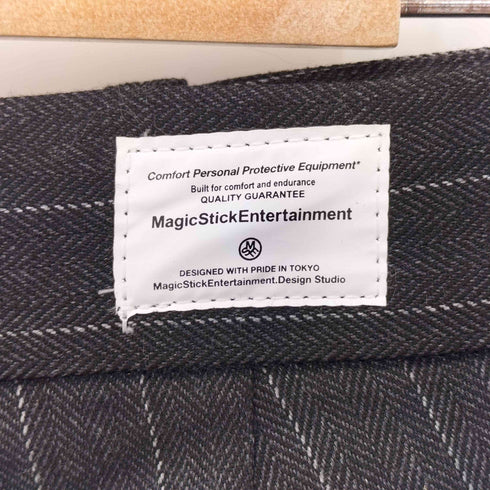 マジックスティック MAGIC STICK ENTERTAINMENT YAKUZA PIN-STRIPES CROPPED TROUSERS テーパードスラックス メンズ JPN:M