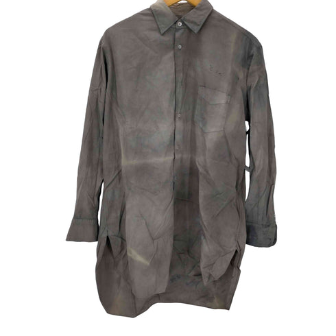JAPAN VINTAGE ZT イニシャル マチつき 染め L/S シャツ メンズ