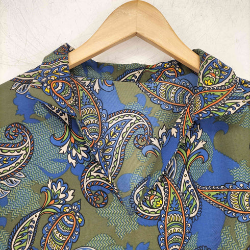 パターントルソー PATTERNTORSO ペイズリー ロングスリーブ シャツワンピース レディース