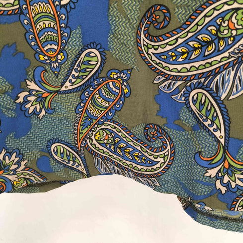 パターントルソー PATTERNTORSO ペイズリー ロングスリーブ シャツワンピース レディース