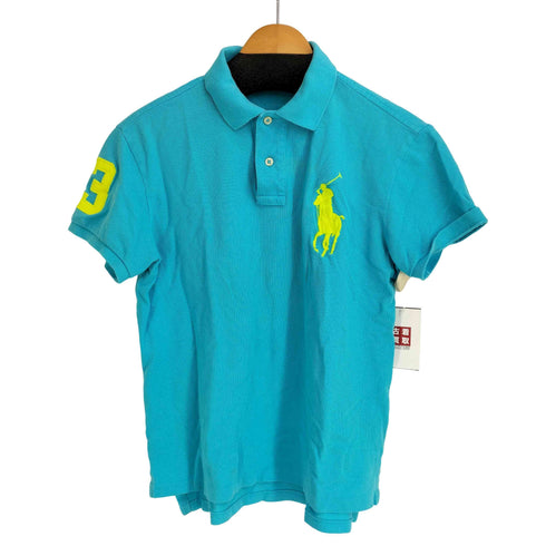 ポロバイラルフローレン Polo by RALPH LAUREN 90S CUSTOM FIT ビックポニー刺繍 ナンバー3 S/S ポロシャツ メンズ import:S