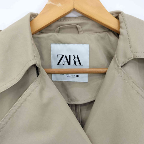 ザラ ZARA ZW Collection ベルト付き トレンチコート レディース import:S