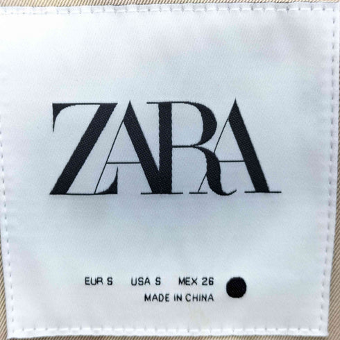 ザラ ZARA ZW Collection ベルト付き トレンチコート レディース import:S