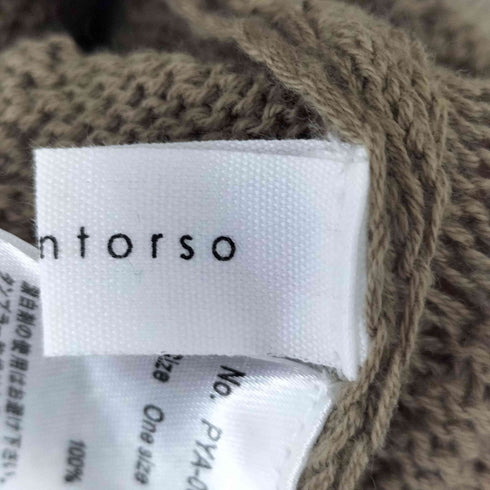 パターントルソー PATTERNTORSO Vネック ドルマンニット レディース ONE SIZE