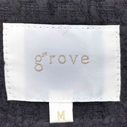 グローブ grove 高見え間違いなし こだわり仕立てのツイードジャケット レディース JPN:M
