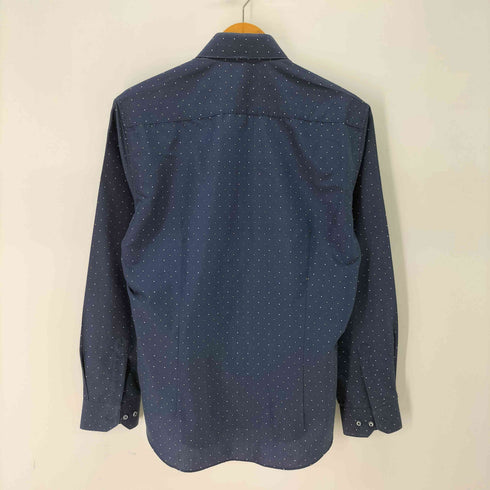 ピエールカルダン pierre cardin SLIM FIT 水玉 ドット柄 レギュラーカラー シャツ メンズ 100