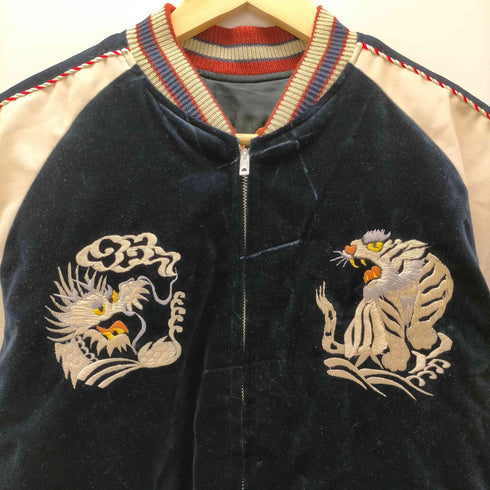 テイラートウヨウ TAILOR TOYO テーラー東洋 25AW Mid 1950s Style Velveteen (Two-tone) × Acetate Souvenir Jacket WHITE DRAGON × EAGLE 別珍 スカジャン メンズ JPN:S