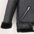 ザラ ZARA ダブルライダースフェイクムートンジャケット レディース import:XS