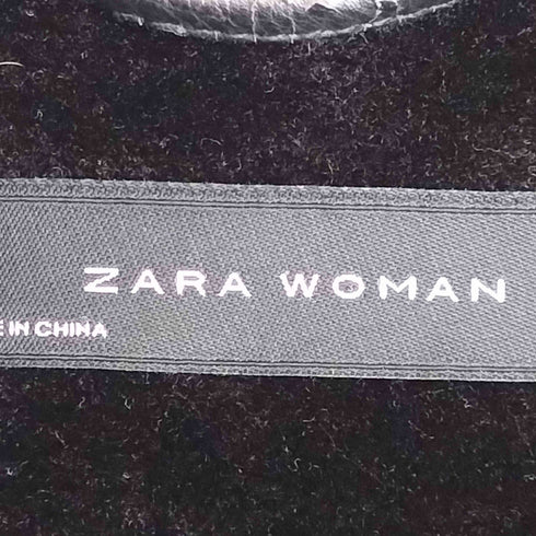 ザラ ZARA ダブルライダースフェイクムートンジャケット レディース import:XS