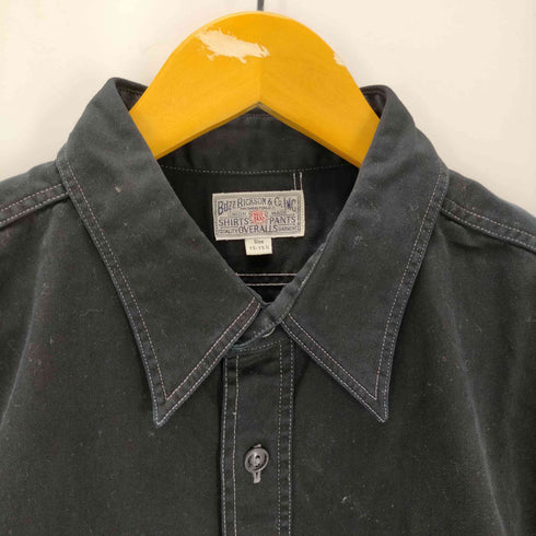バズリクソンズ BUZZ RICKSONS HERRINGBONE SHIRT ヘリンボーン S/S シャツ メンズ 15-15 1/2