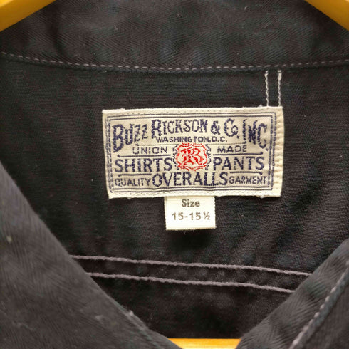 バズリクソンズ BUZZ RICKSONS HERRINGBONE SHIRT ヘリンボーン S/S シャツ メンズ 15-15 1/2