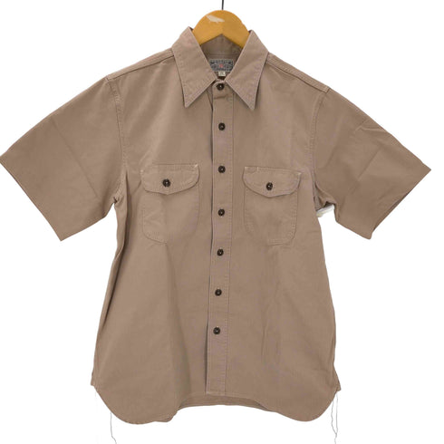 バズリクソンズ BUZZ RICKSONS HERRINGBONE SHIRT ヘリンボーン S/S シャツ メンズ 15-15 1/2