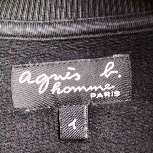 アニエスベーオム Agnes b.homme ハーフジップ スウェットプルオーバー メンズ T