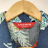 MANGO HOUSE ハイビスカス 三線 オープンカラー S/S アロハシャツ レディース JPN:L