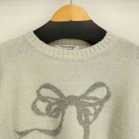 BENSIMON リボン ジャカードニット レディース
