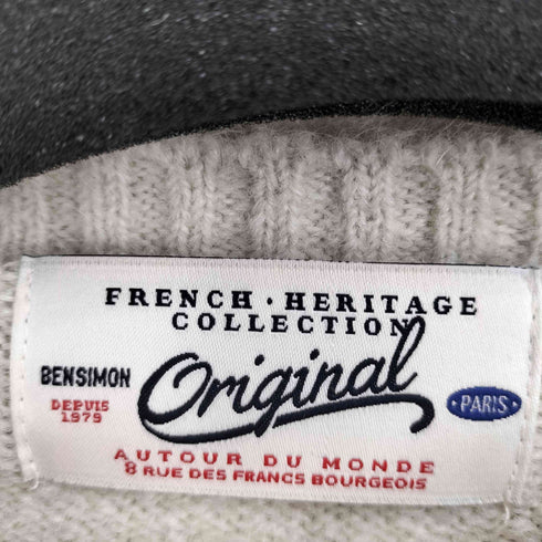 BENSIMON リボン ジャカードニット レディース