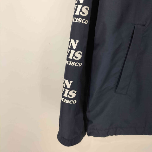 ベンデイビス BEN DAVIS 裾ドローコード スリーブロゴプリント コーチジャケット メンズ import:L