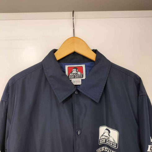 ベンデイビス BEN DAVIS 裾ドローコード スリーブロゴプリント コーチジャケット メンズ import:L