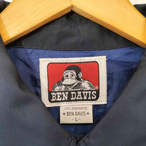 ベンデイビス BEN DAVIS 裾ドローコード スリーブロゴプリント コーチジャケット メンズ import:L