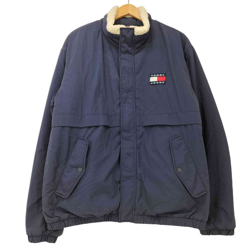 トミージーンズ tommy jeans リバーシブル シェルパ ジャケット メンズ import:XL