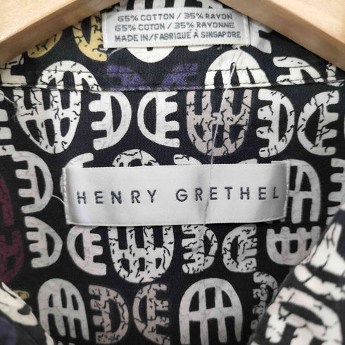 Henry Grethel コットン レーヨン 総柄 L/S シャツ メンズ import:XL