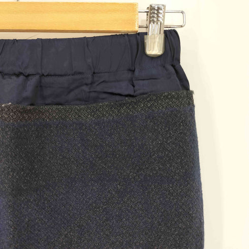 サカイ Sacai 07aw 00s ツイード切替 レーヨン混 ウールドッキングスカート レディース JPN:2