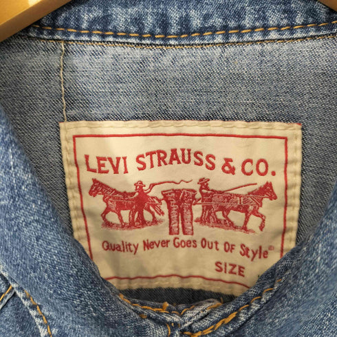 リーバイス Levis Type1 Jeans デニムウエスタン L/S シャツ メンズ import:L
