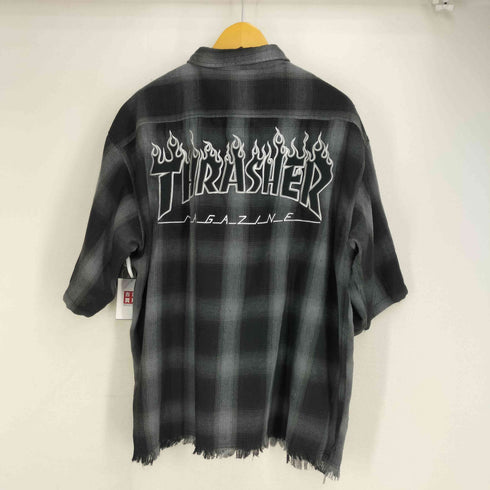 スラッシャー THRASHER CHECK DAMAGE S/S SHIRTS メンズ JPN:XL