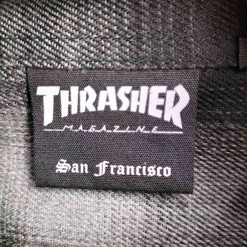 スラッシャー THRASHER CHECK DAMAGE S/S SHIRTS メンズ JPN:XL