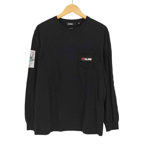 エクストララージ XLARGE Thermometer バックプリント ポケット 長袖Tシャツ メンズ import:M