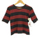 アニエスベー agnes b. PARIS ボーダー コットン 半袖クルーネックTシャツ レディース 3
