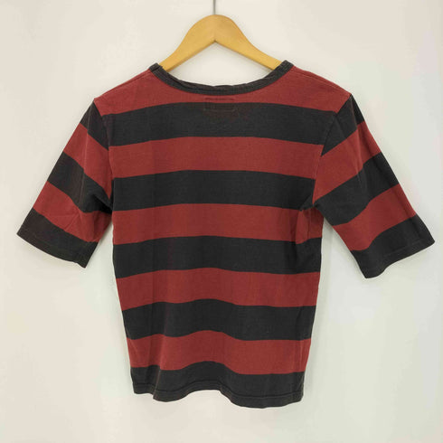 アニエスベー agnes b. PARIS ボーダー コットン 半袖クルーネックTシャツ レディース 3