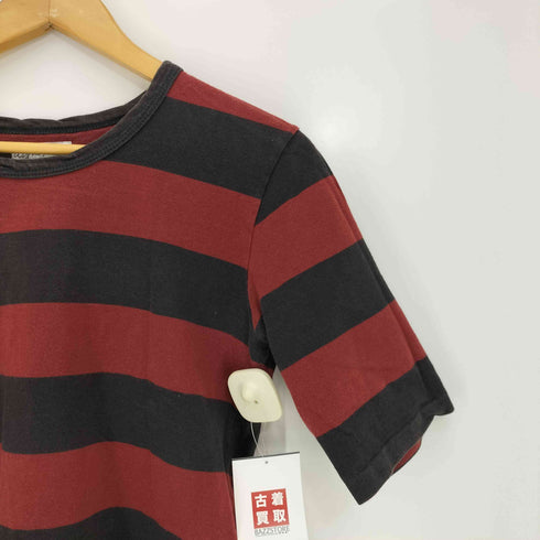 アニエスベー agnes b. PARIS ボーダー コットン 半袖クルーネックTシャツ レディース 3