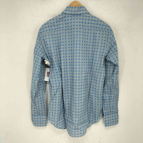 Emme te Enne イタリア製 チェック柄 コットン ワイドスプレッドカラー 長袖シャツ メンズ import:XS