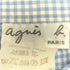 アニエスベー agnes b. PARIS ギンガムチェック コットン 半袖シャツ レディース 3