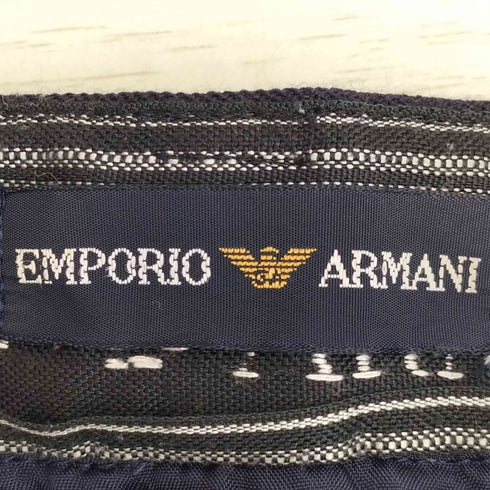 エンポリオアルマーニ EMPORIO ARMANI ウールギャバ タック ラップスカート 巻きスカート レディース