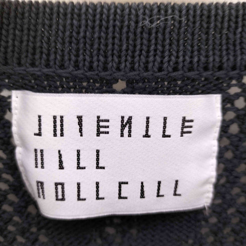 JUVENILE HALL ROLL CALL かぎ針編み ネコ ぬいぐるみ ショートスリーブ クルーネック ニット メンズ FITS ALL