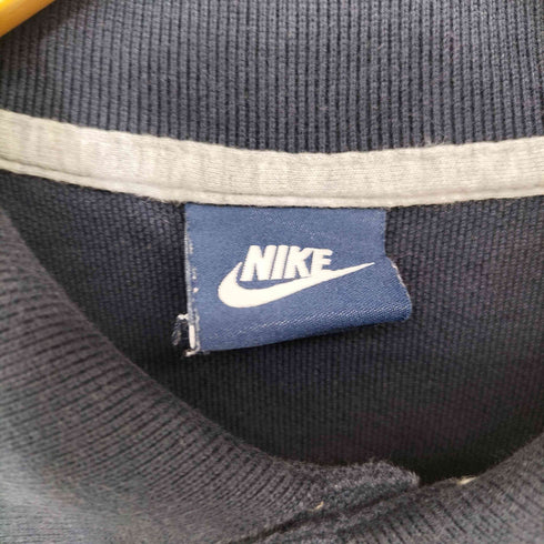 ナイキ NIKE 00s スウォッシュ刺繍 鹿の子 ピケ S/S ポロシャツ メンズ JPN:L